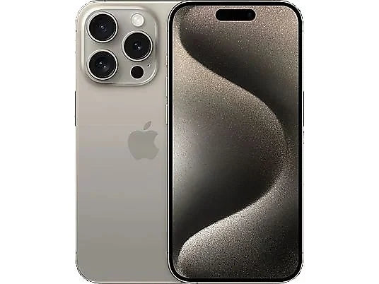 Apple iPhone 15 Pro – Smartphone 128GB Titanio Natural | Pantalla Super Retina XDR 6.1", Cámara Triple 48MP, Chip A17 Pro,