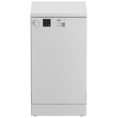 Lavavajillas Beko DVS05024W 45cm 10 Cubiertos Clase E con 5 Programas y Inicio Diferido – Libre Instalación Blanco