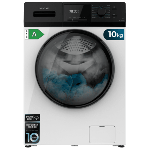 Lavadora Cecotec Bolero DressCode 10410 Inverter Plus 10kg 1400rpm Clase A con Vapor
