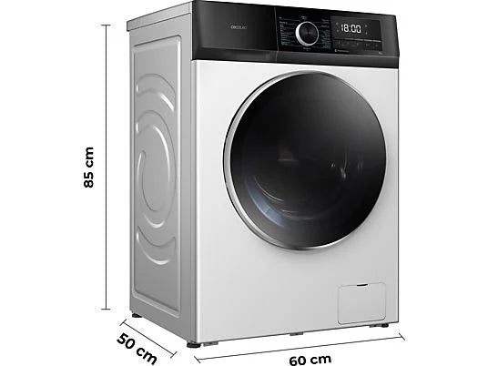Lavadora Cecotec Bolero DressCode 7500 Inverter A 7kg 1400rpm Clase A con SteamMax, Allergy Care y Motor Inverter Plus
