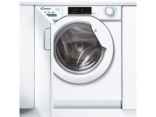 Lavadora Integrable Candy CBW 48TWME-S 8kg 1400rpm Clase A con Motor Inverter, Mix Power System+ y 9 Ciclos Rápidos