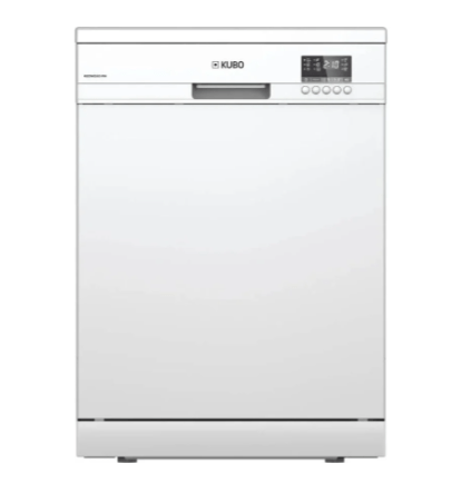 Lavavajillas KUBO KBDW8565N WH 60cm 12 Cubiertos Clase E con 5 Programas, Inicio Diferido y AquaStop