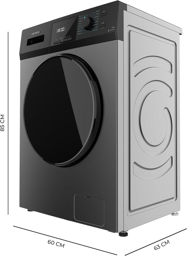 Lavadora Bolero DressCode 10410 Inverter Steel A 10kg 1400rpm Clase A con SteamMax