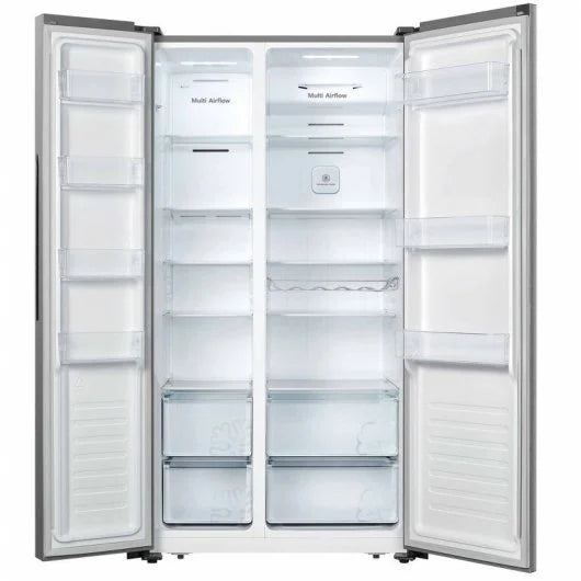 Frigorífico Americano Hisense RS677N4BIE Inox Capacidad y Funcionalidad con Diseño Moderno