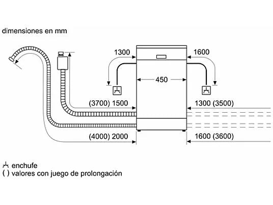 Balay 3VT4031NA Lavavajillas Integrable 45cm | 10 Servicios, Motor ExtraSilencio