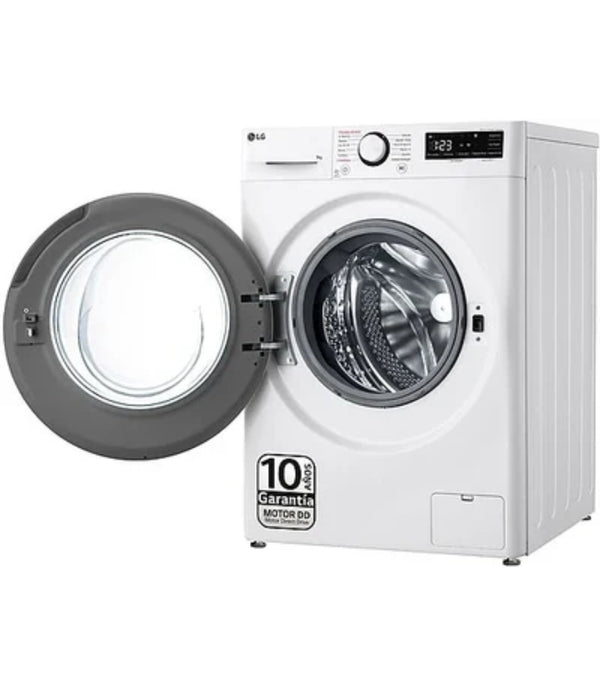 Lavadora LG F4WR5009A6W Serie 500 9kg 1400rpm Clase A con AI Direct Drive, Vapor Steam y Algodón Turbo